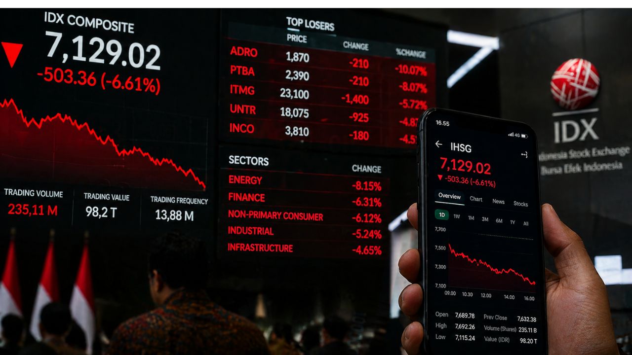 IHSG Anjlok 6,61 Persen ke 7.129, Ini Rekomendasi Saham Hari Ini
